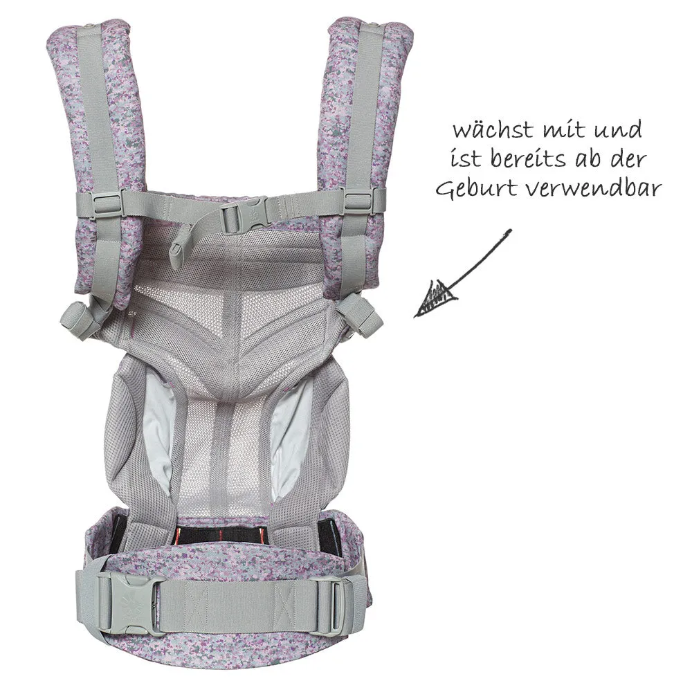 [10 year local warranty] Ergobaby Omni 360 Cool Air Mesh Baby Carrier - Pink Digi Camo