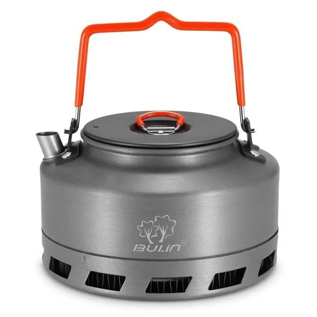 1.1L Outdoor Camping Kettle Hot Water Pot Teapot Coffee Aluminum Alloy - Hiking Picnic Portable