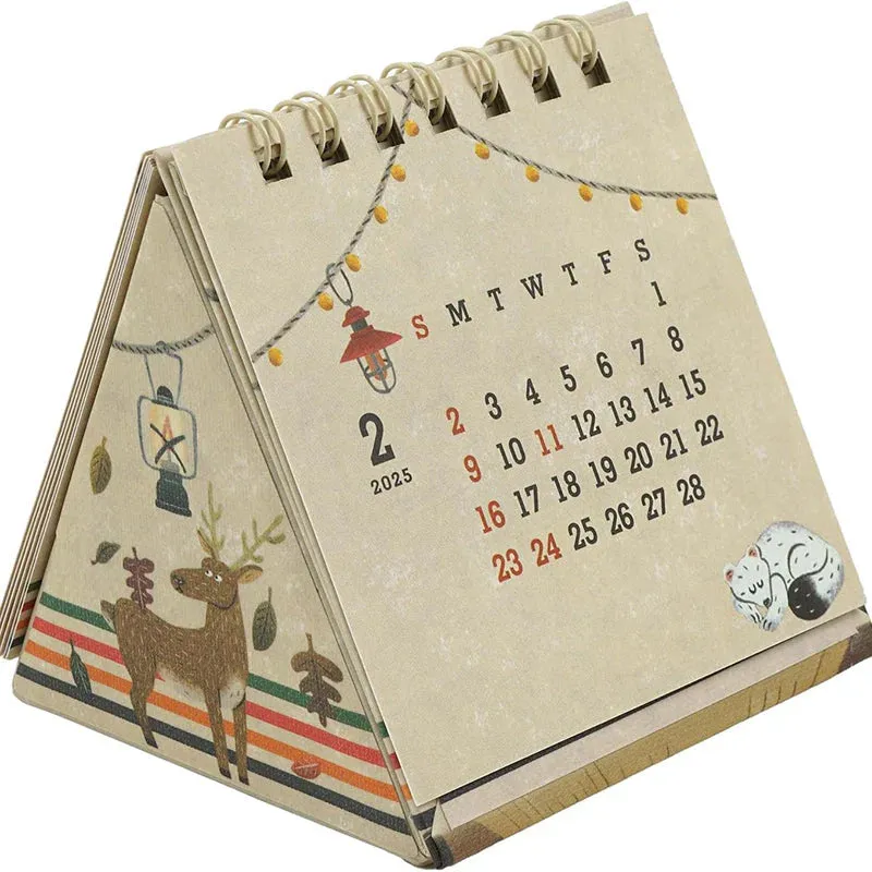 2025 Mini Desk Calendar | Tent Bear