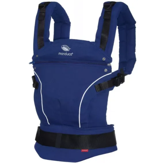 [3 Years Local Warranty] Manduca Pure Cotton Baby Carrier - Royal Blue