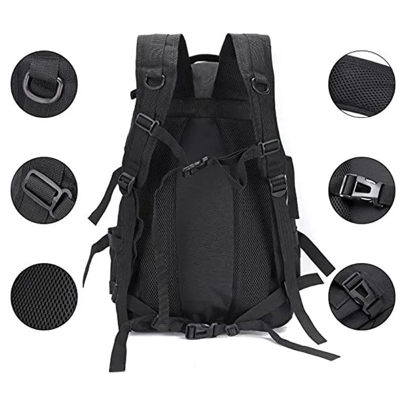 45L Outdoor Tactical Backpack Cf-113 Black - Shop Now For Best Deals