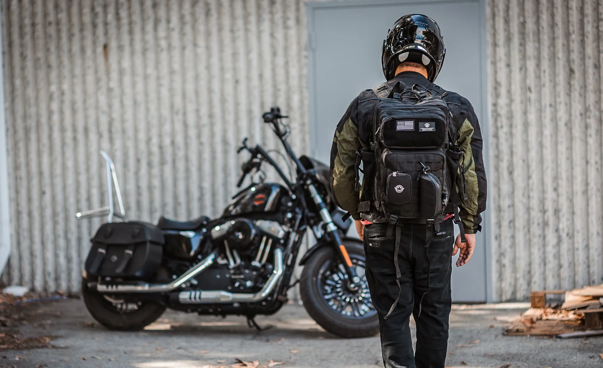 45L - Tactical XL Motorcycle Backpack for Harley Davidson