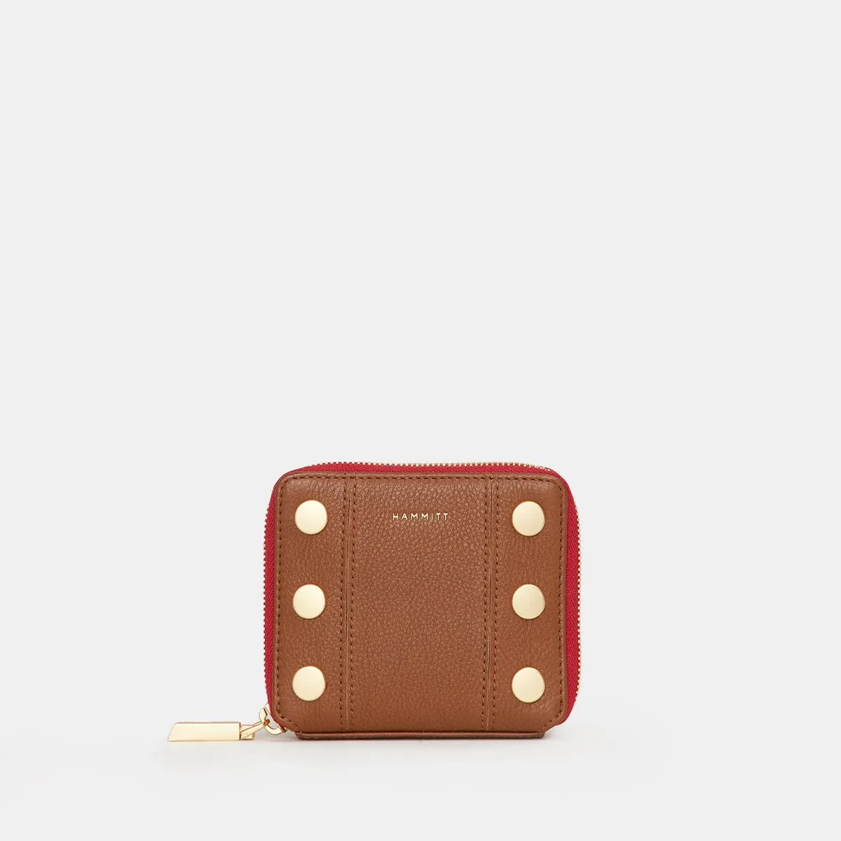 5 NORTH - Mahogany Pebble/Brushed Gold Red Zip