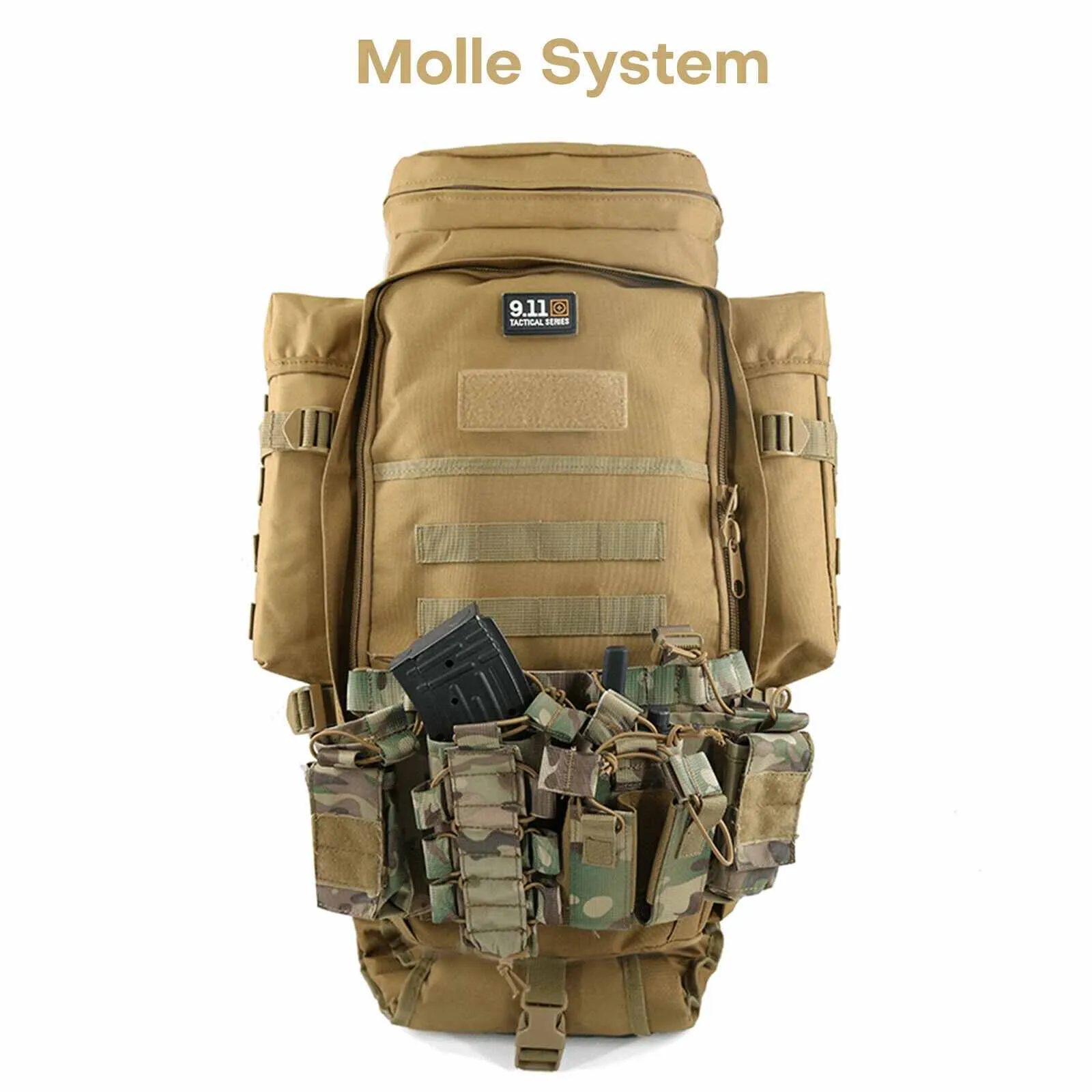 911 MOLLE Tactical Backpack Waterproof Hunting Bag