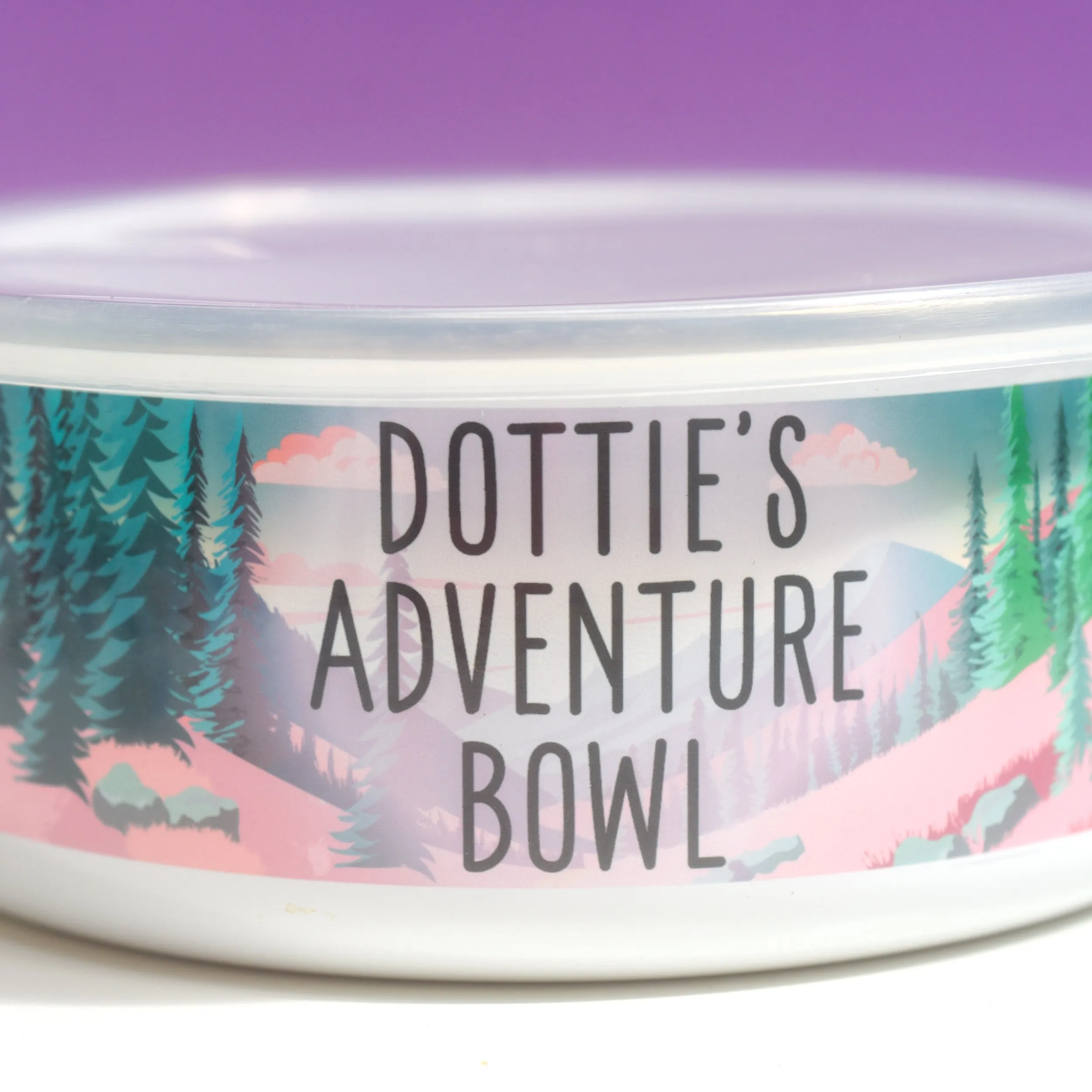 Adventure Awaits - Personalised Enamel Pet Bowl