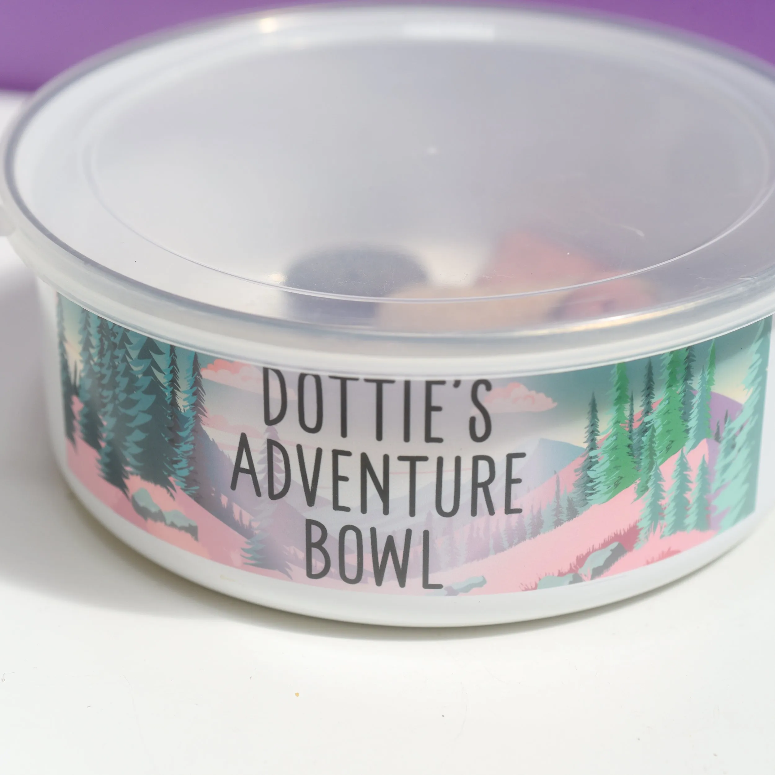 Adventure Awaits - Personalised Enamel Pet Bowl