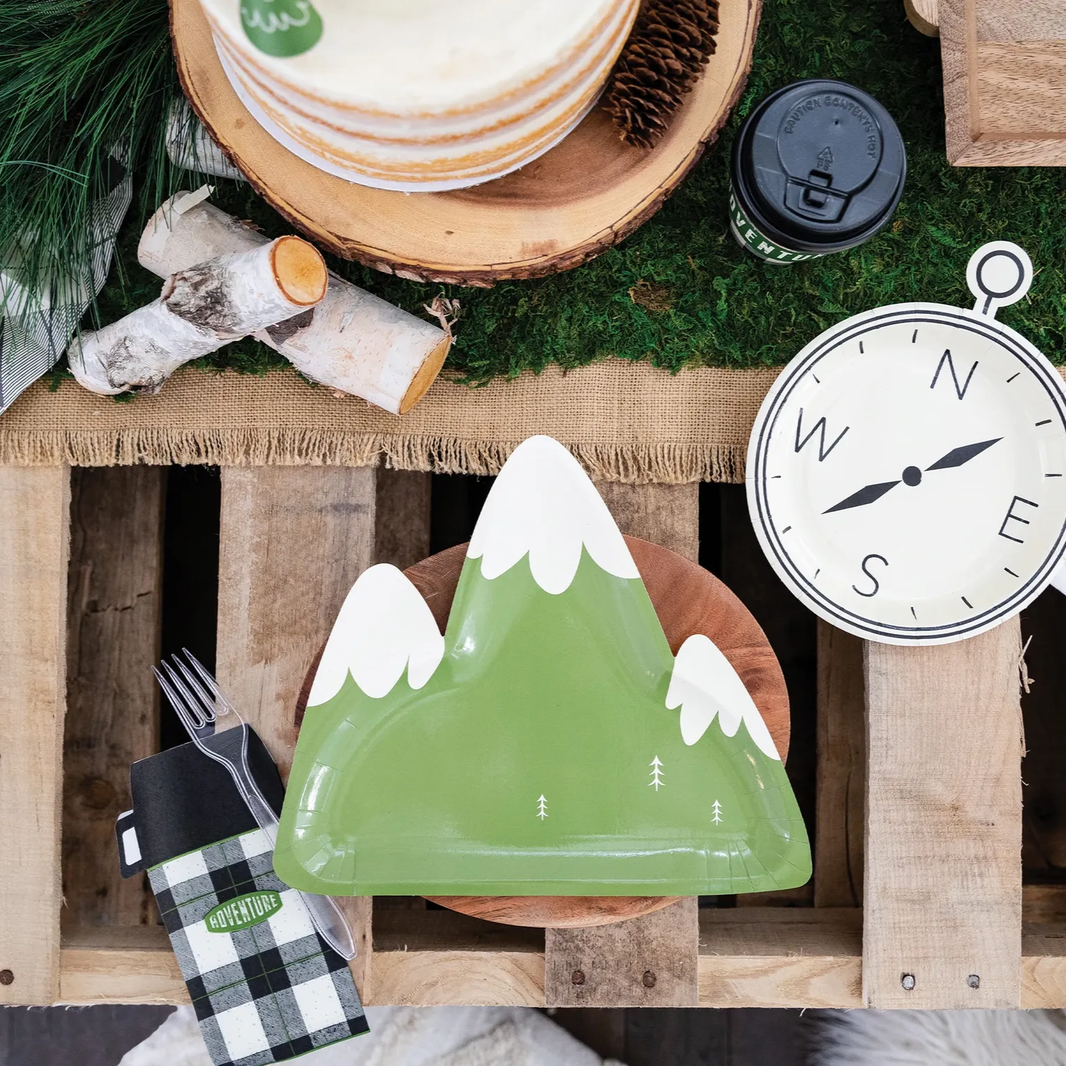 ADVENTURE MOUNTAIN SHAPED PLATE