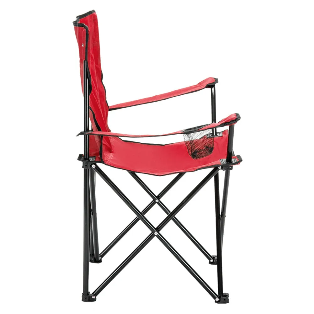 ALICIAN Camping Chair Small Simple Foldable Chair 80x50x50cm Red