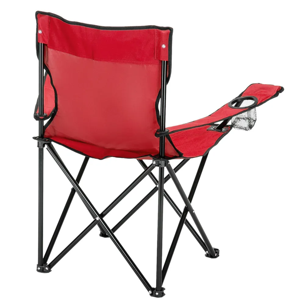 ALICIAN Camping Chair Small Simple Foldable Chair 80x50x50cm Red