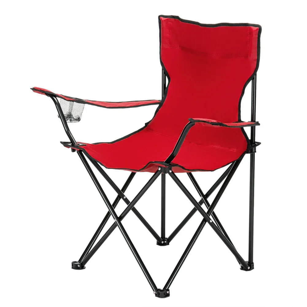 ALICIAN Camping Chair Small Simple Foldable Chair 80x50x50cm Red