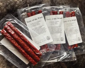 All-Natural, Uncured, Nitrate-Free, Grass-Fed-and-Finished Lamb- Mild Pepper Snack Sticks