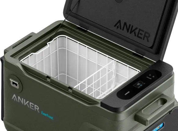 Anker EverFrost Portable Cooler <b>40</b> with New 299Wh Battery, Powered by AC/DC/Solar（oso）