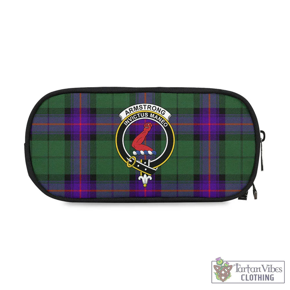 Armstrong Modern Tartan Pen and Pencil Case with Family Crest