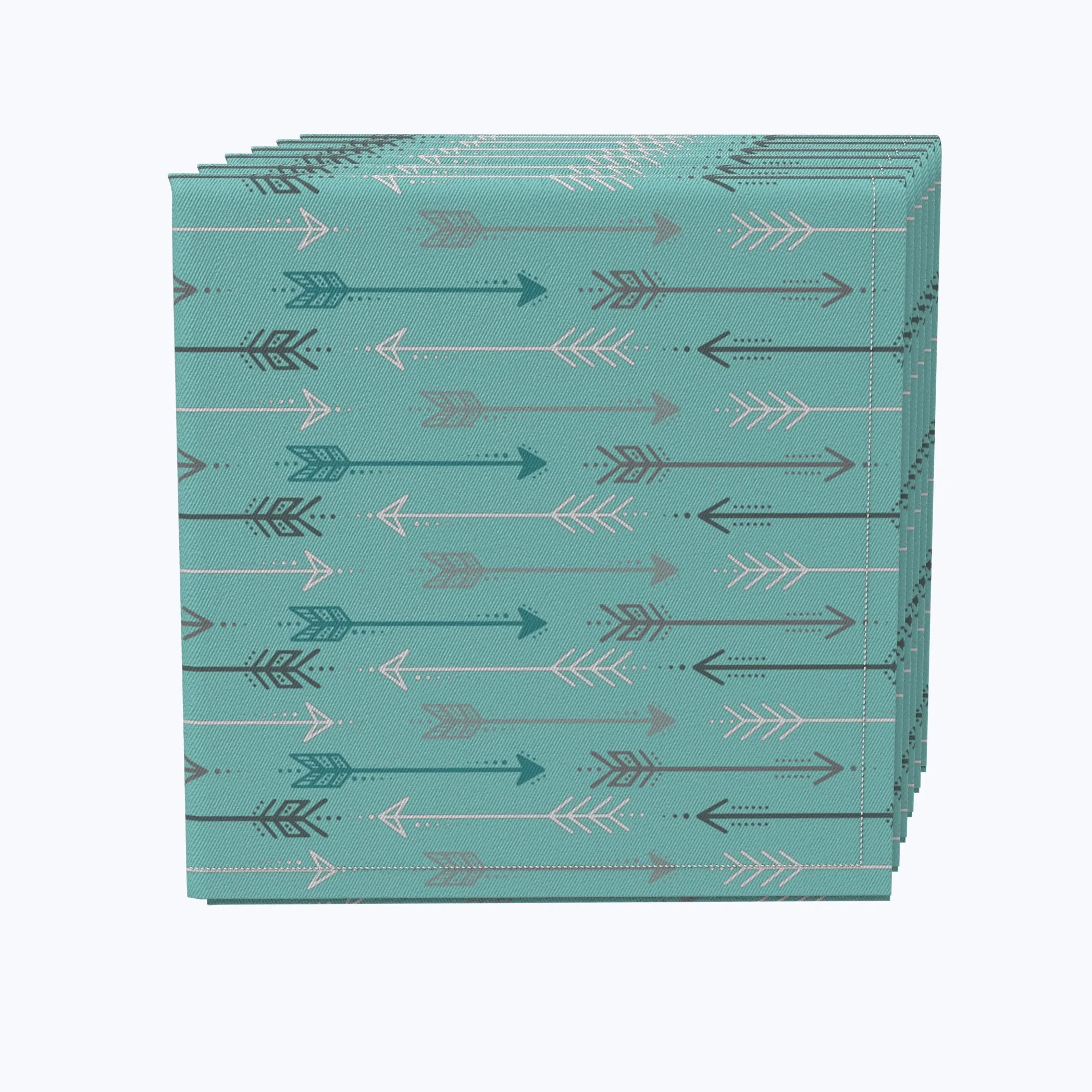 Arrows on Teal Background Napkins