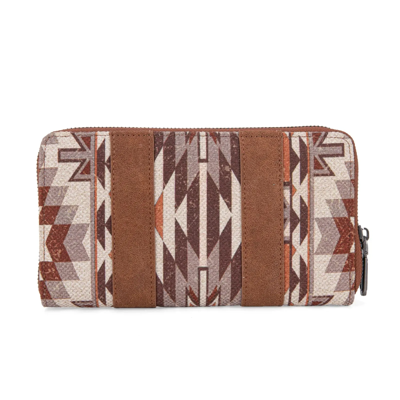 Aztec Canvas Wallet - Brown