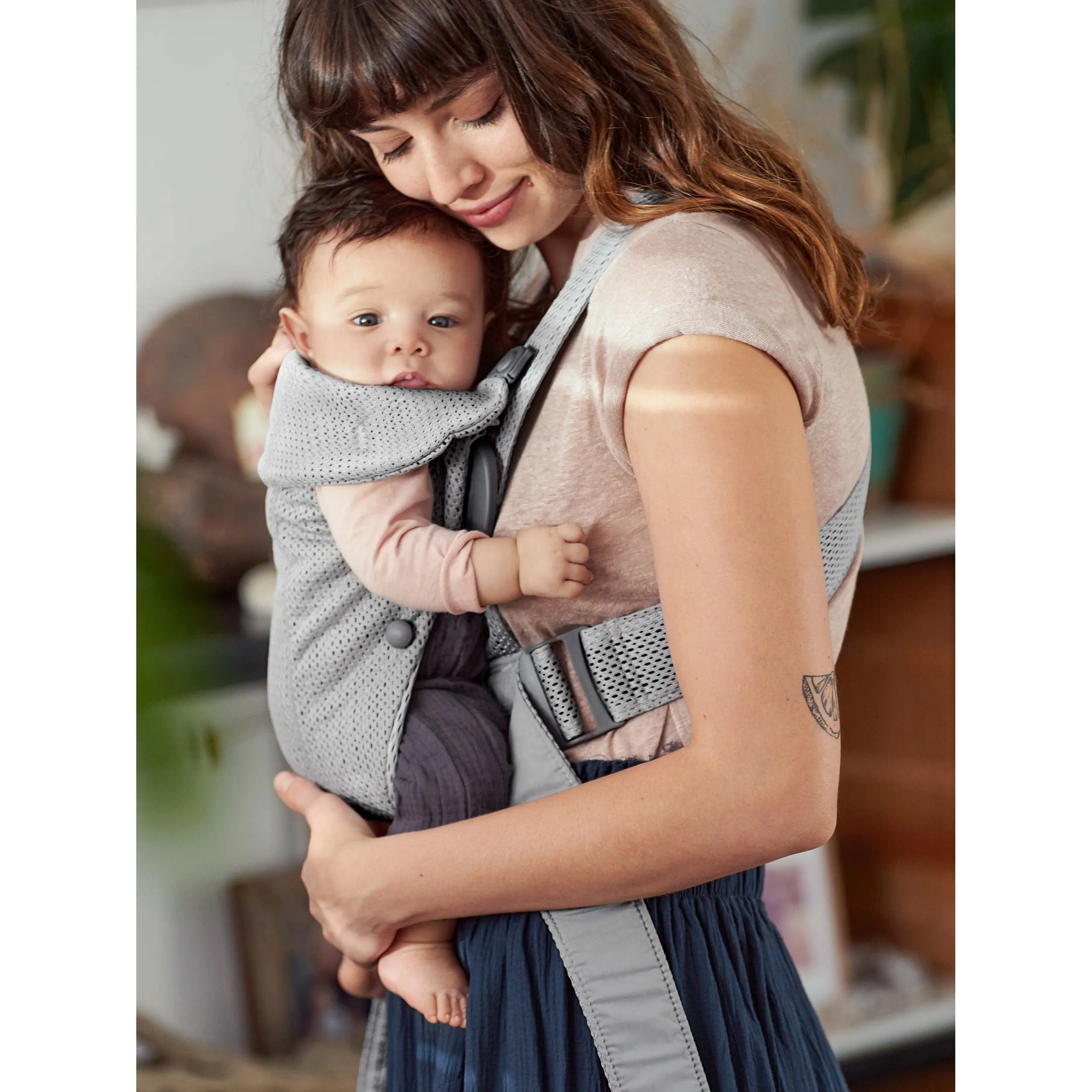 Baby Carrier Mini 3D Mesh - Light Grey