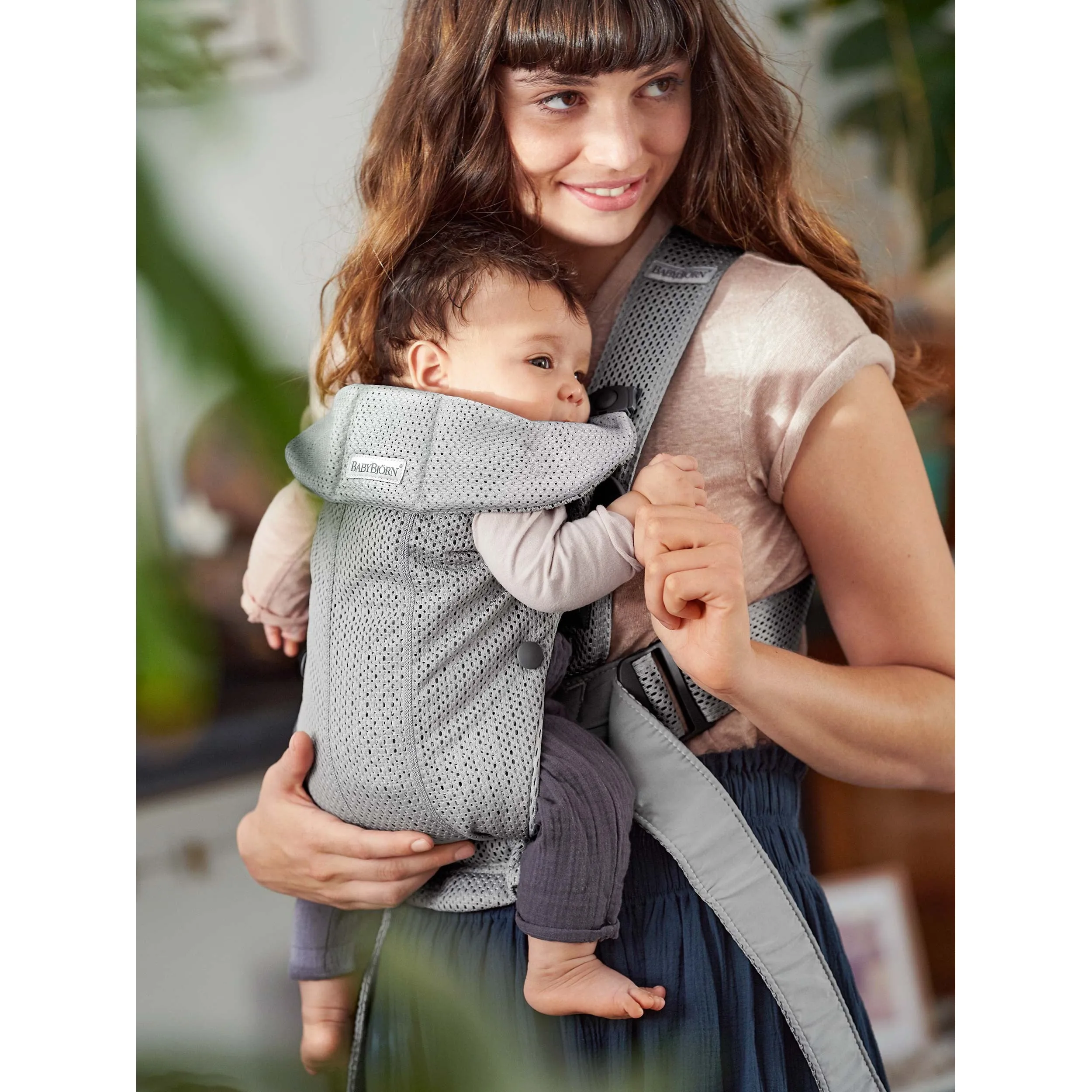 Baby Carrier Mini 3D Mesh - Light Grey