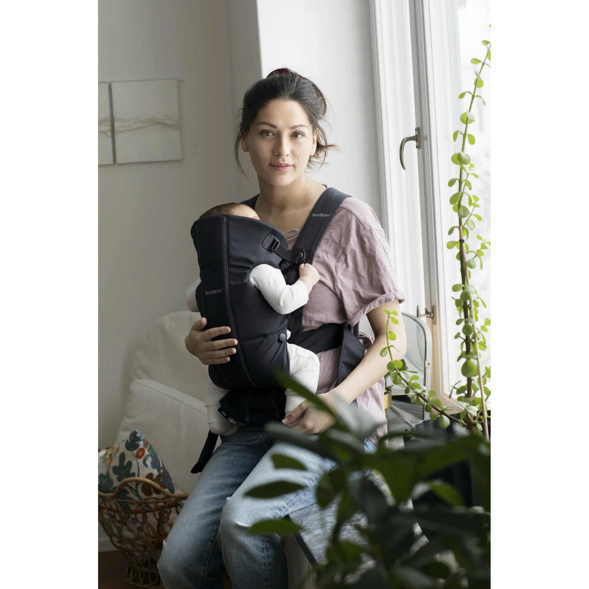 Baby Carrier Mini Cotton - Black