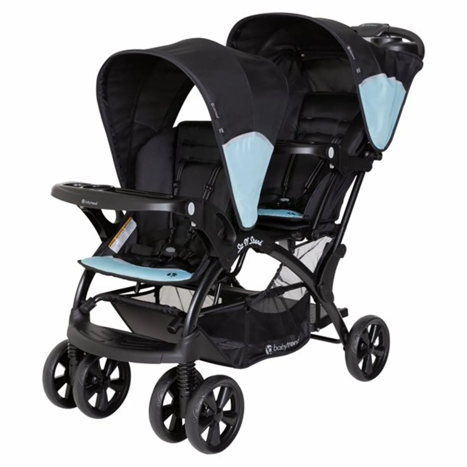 Baby Double Stroller with 2 Car Seats 2 Swings Playard For 2 Infants Kid's Combo