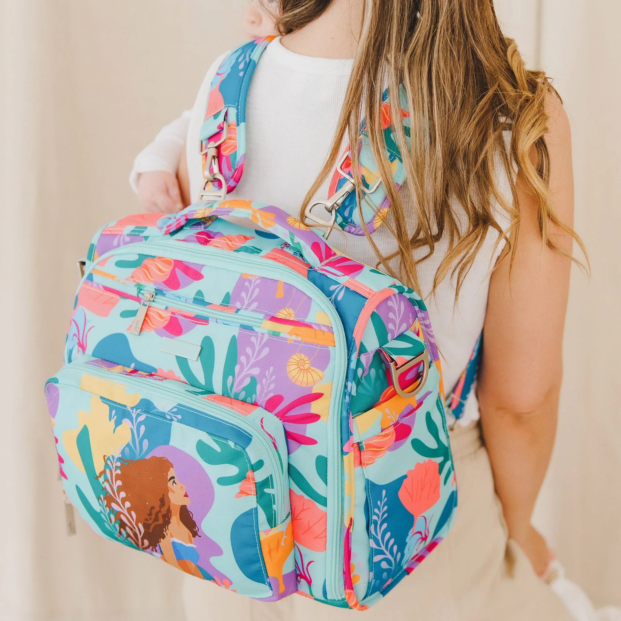 B.F.F. Backpack Messenger Diaper Bag - Disney's The Little Mermaid: Ocean of Dreams