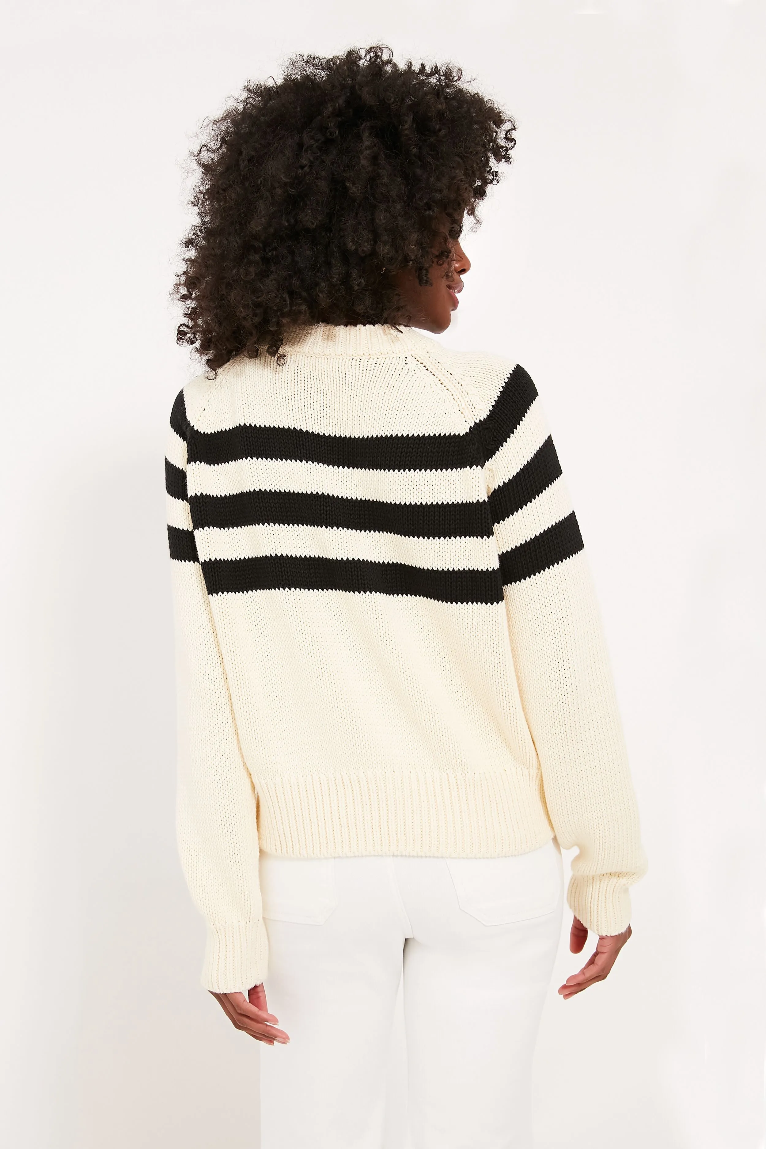 Black and Ivory Davide Pullover