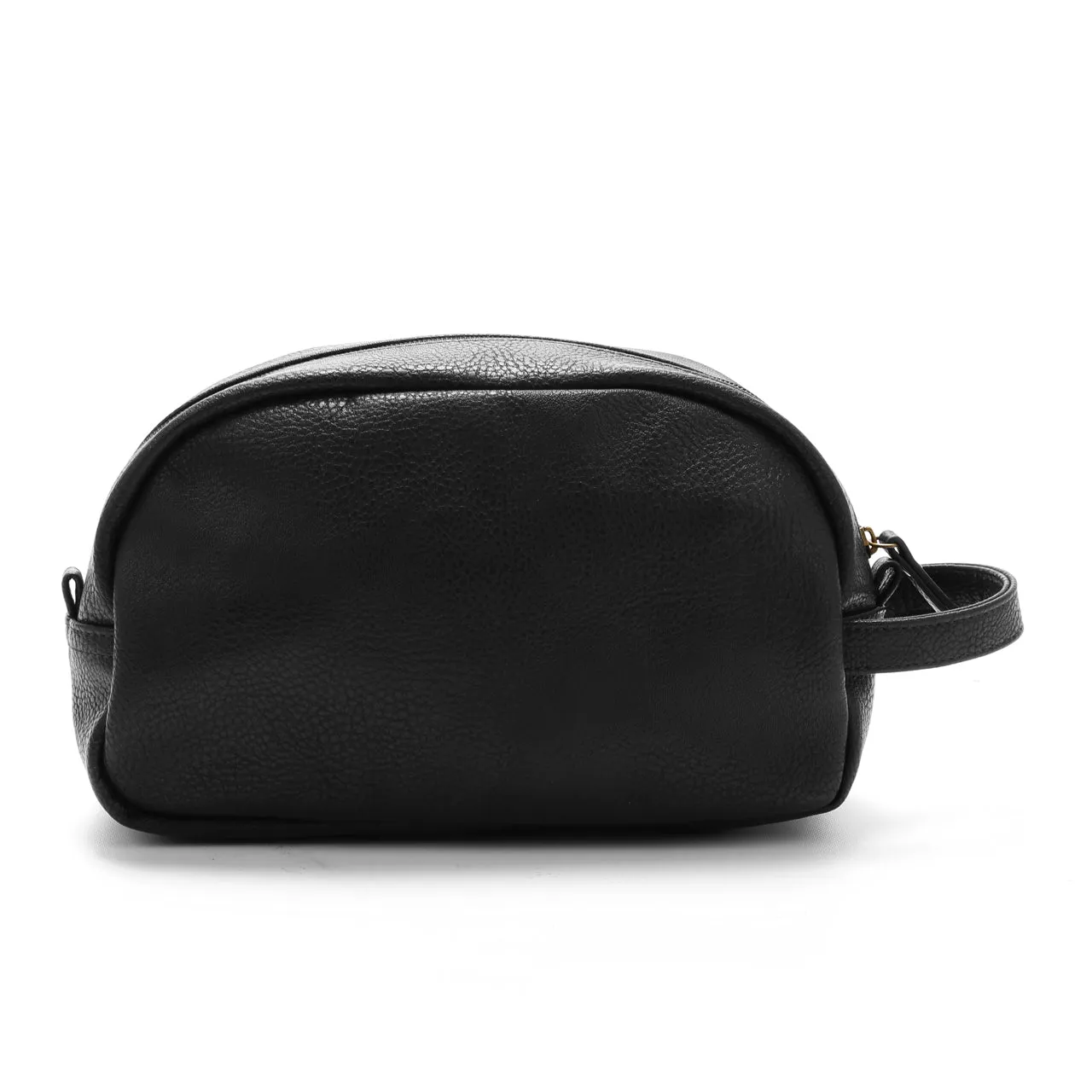 Black Braden Vegan Leather Dopp Kit