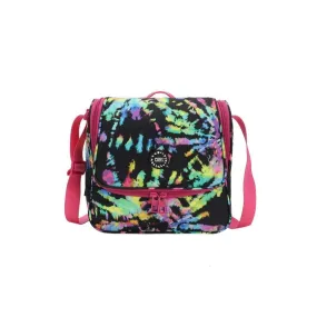 Black Canvas Neon Colors Lunch Bag