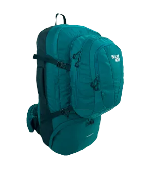 Black Wolf - Fulham II 80 Backpack - Quetzal Green/Sea Moss