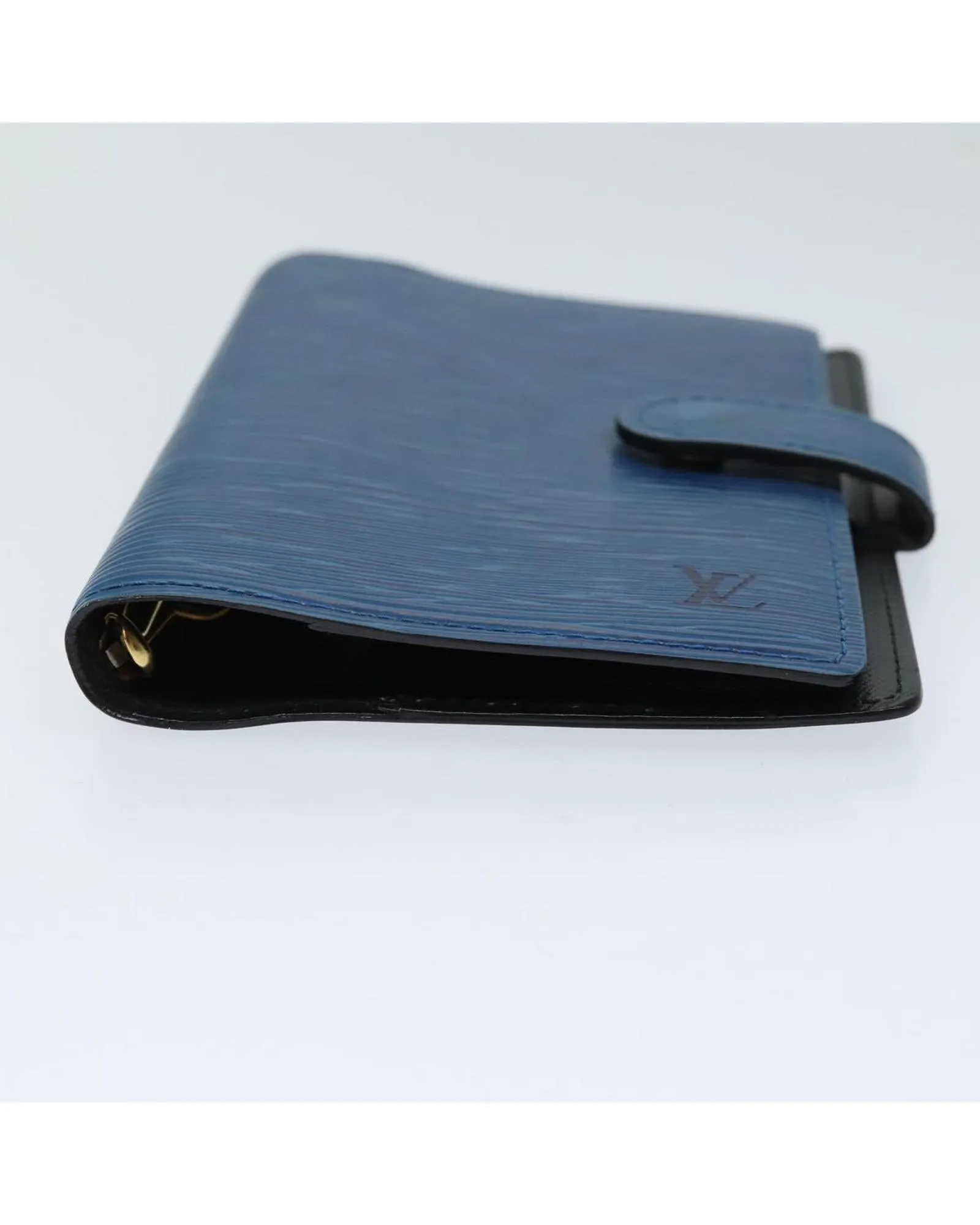 Blue Epi Leather Day Planner Cover with Button Clasp - Authentic LV Auth