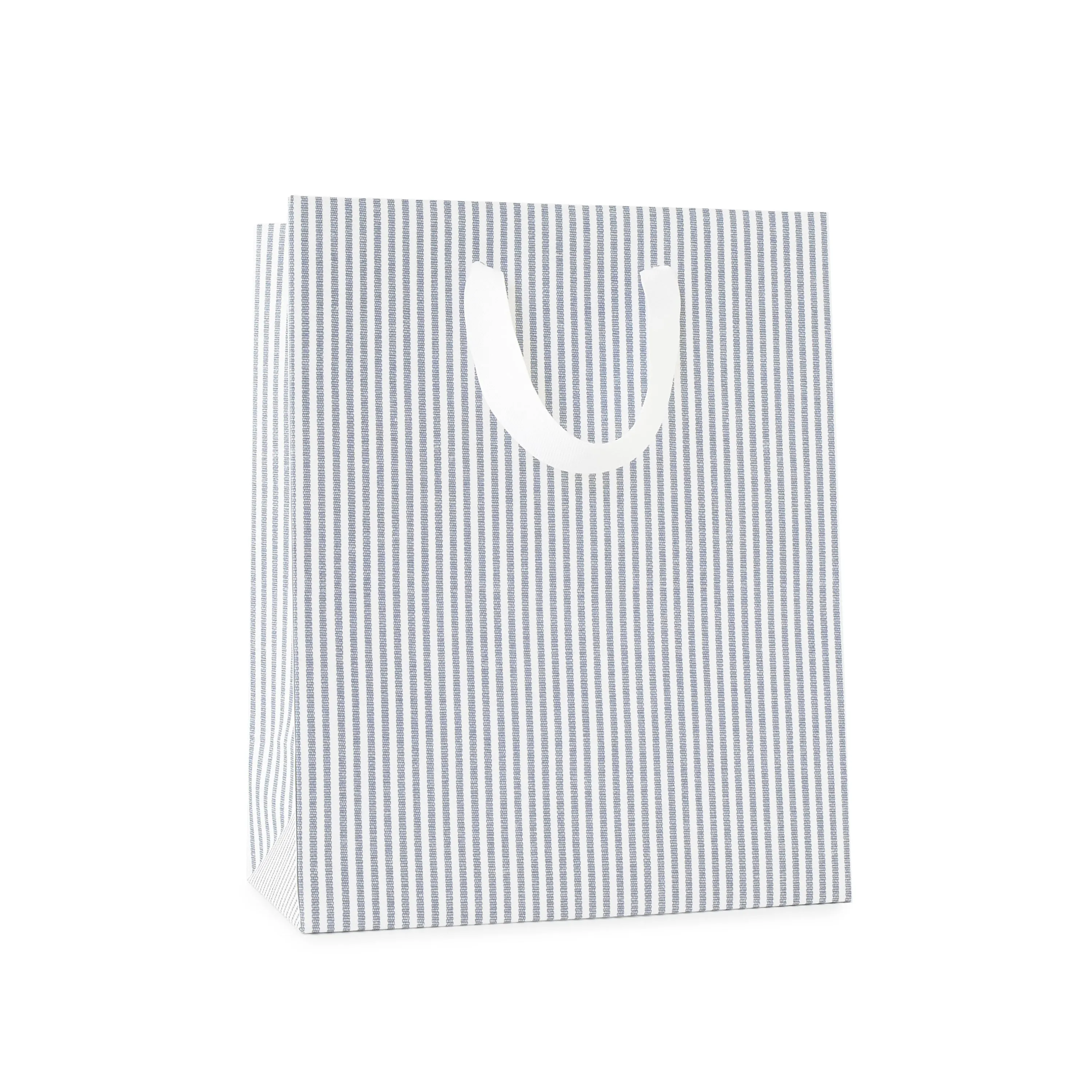 Blue Ticking Stripe Gift Bag