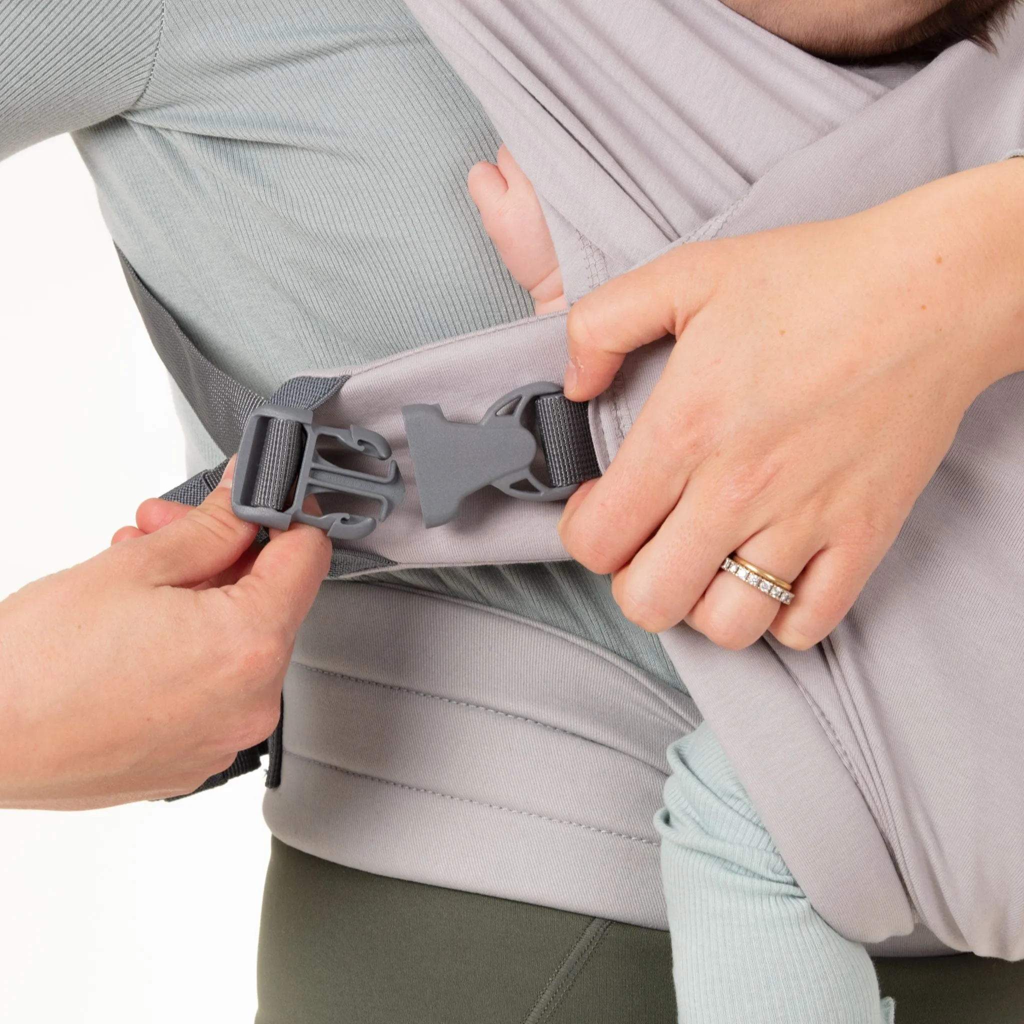 Boba Bliss Hybrid Buckle Wrap Carrier - Grey