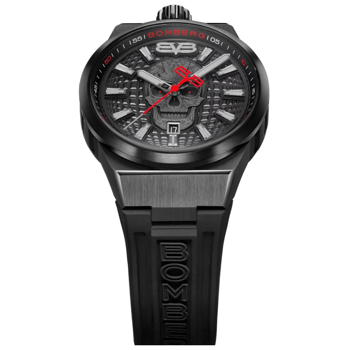 Bomberg Men's Watch BOLT-68 Auto Metropolis Mexico City Black PVD BF43APBA.10-1.12