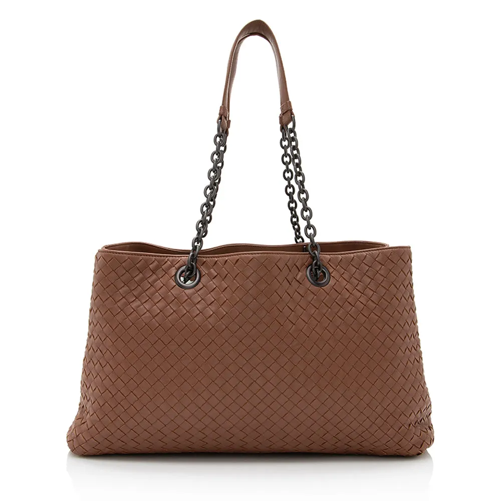 Bottega Veneta Intrecciato Nappa Leather Medium Tote (SHF-22020)