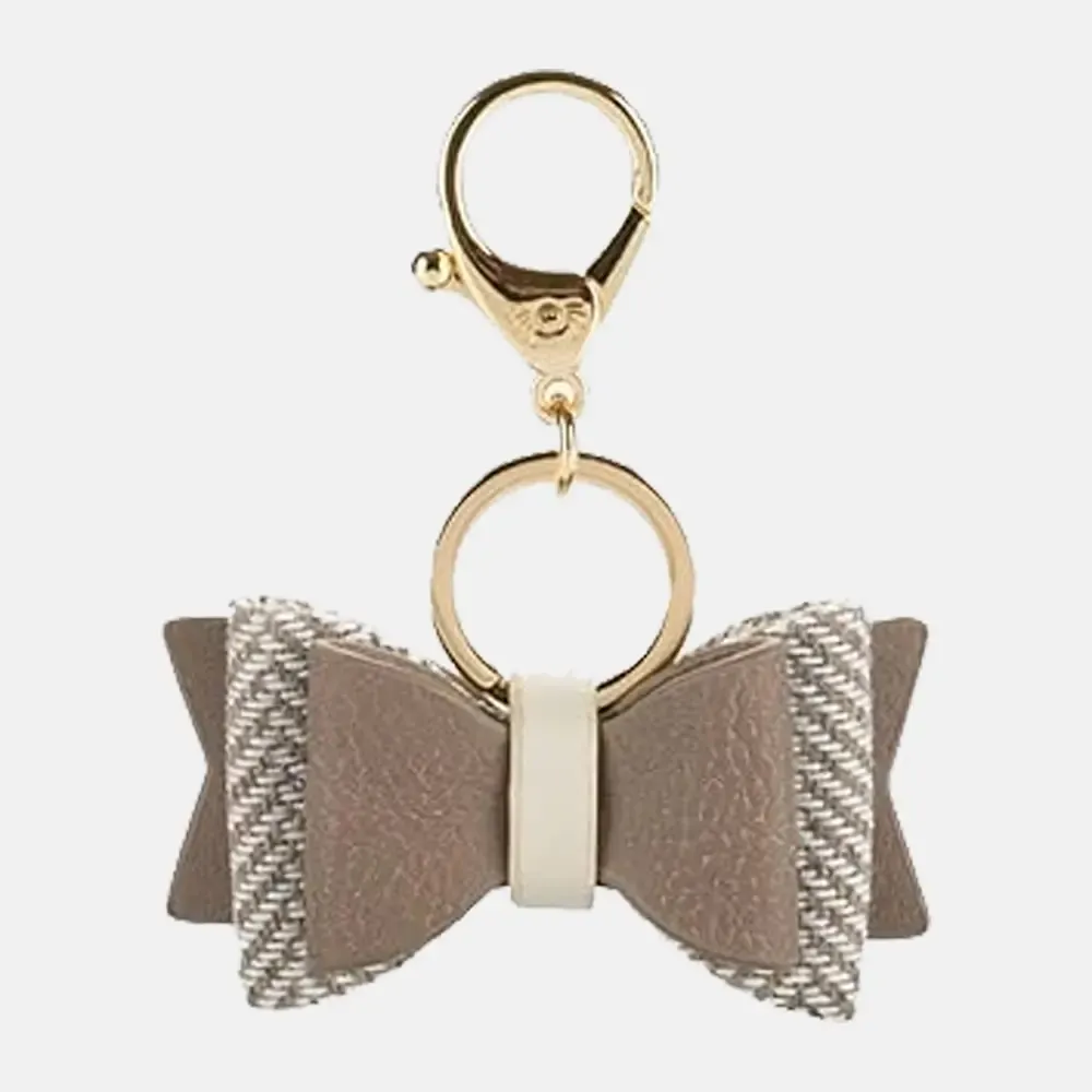 Bow Leather Keychain