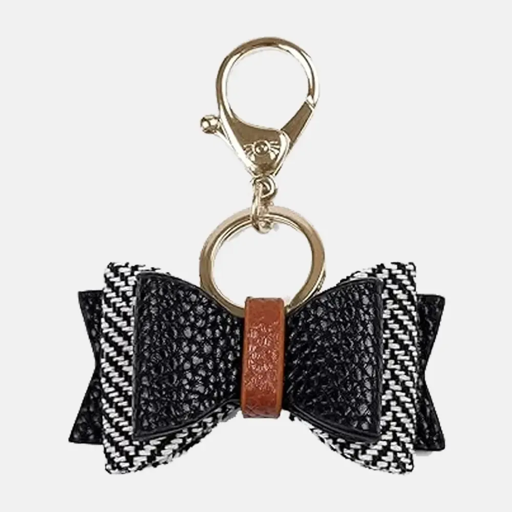 Bow Leather Keychain