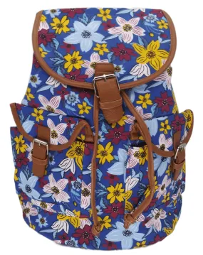 Bravo! Backpack Rucksack Drawstring (Lily, Royal Blue)