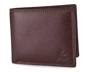 Brown Stella Genuine Leather RFID Blocking Wallet