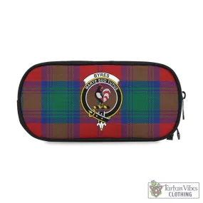 Byres (Byses) Tartan Pen and Pencil Case with Family Crest