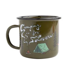 Camping Is For Lovers Enamel Mug 12oz