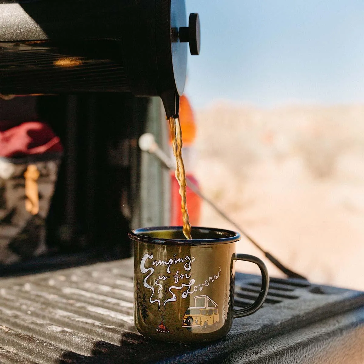 Camping Is For Lovers Enamel Mug 12oz