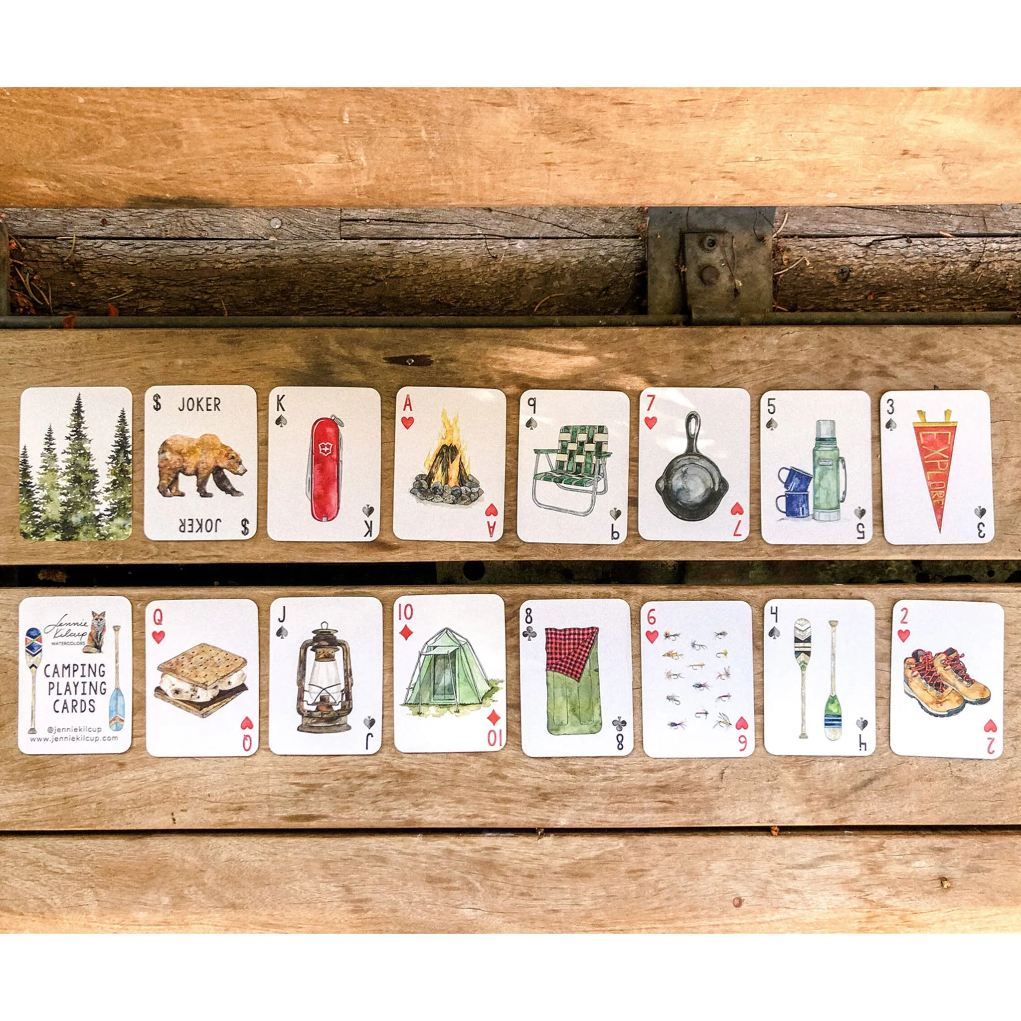 Camping Playing Cards