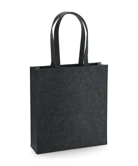 Charcoal Melange - Felt tote bag