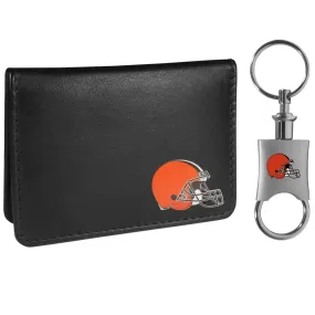 Cleveland Browns Weekend Bi-fold Wallet & Valet Key Chain