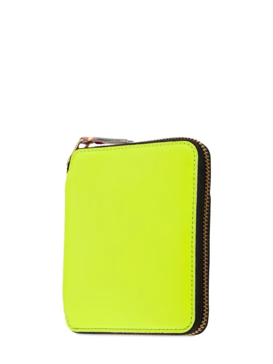 Comme des Garçons Wallet   Super Fluo leather wallet 