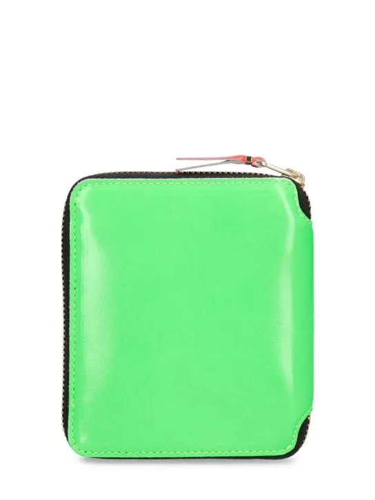 Comme des Garçons Wallet   Super Fluo leather wallet 