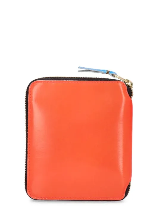 Comme des Garçons Wallet   Super Fluo leather wallet 