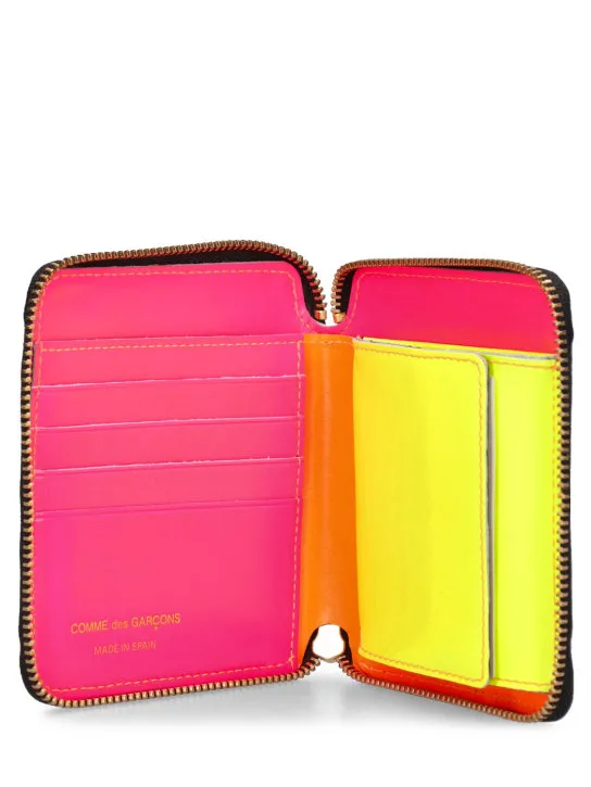 Comme des Garçons Wallet   Super Fluo leather wallet 