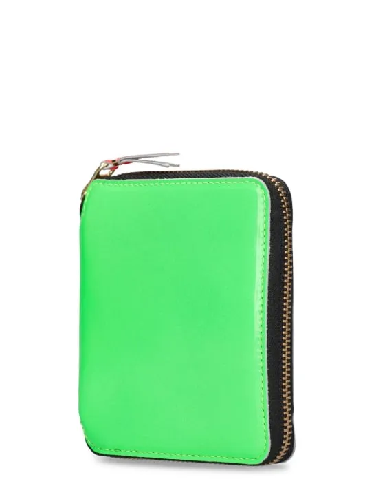 Comme des Garçons Wallet   Super Fluo leather wallet 