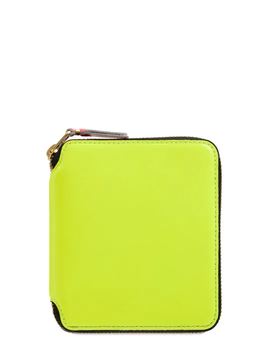 Comme des Garçons Wallet   Super Fluo leather wallet 