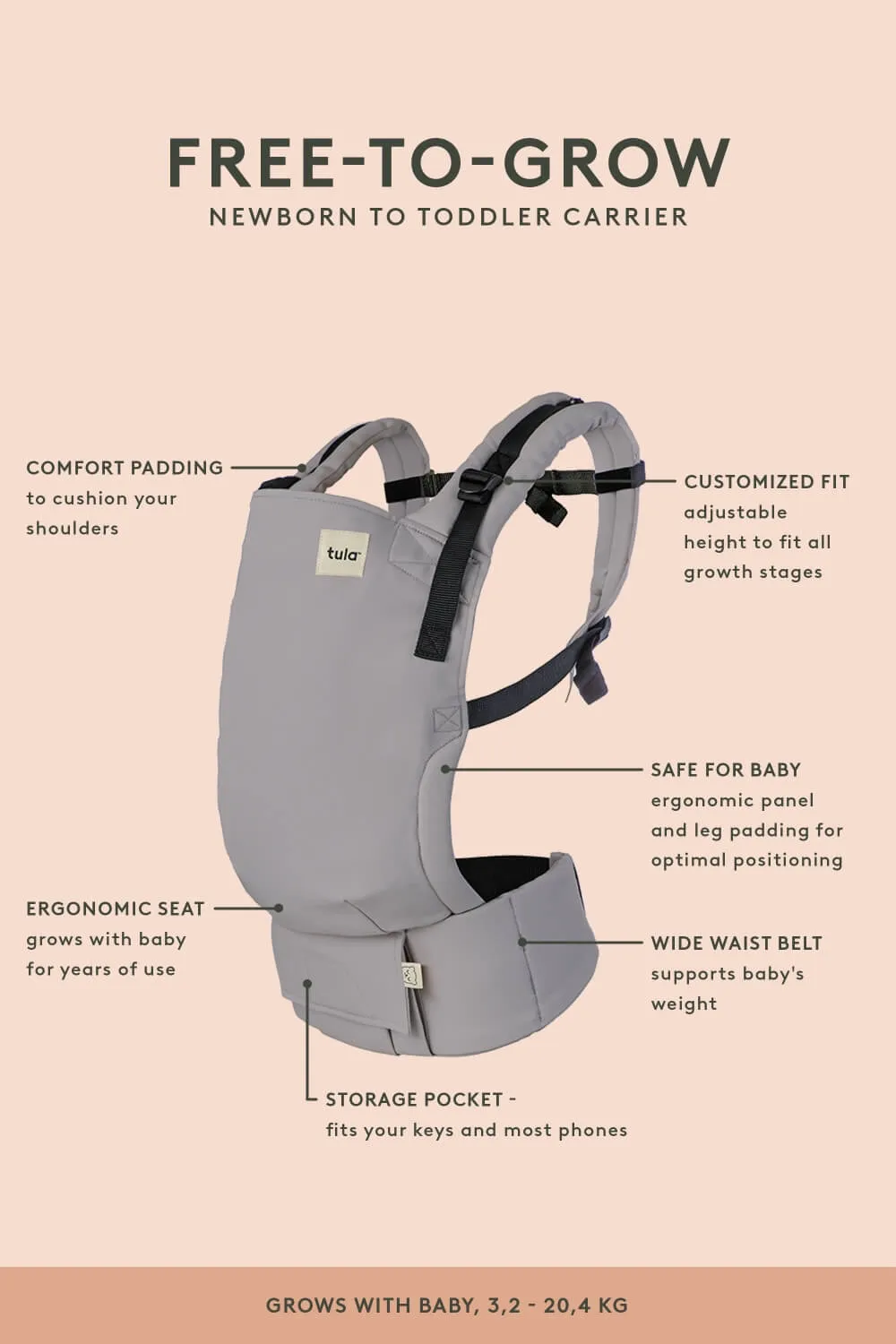 Constellation - Mesh Free-to-Grow Baby Carrier